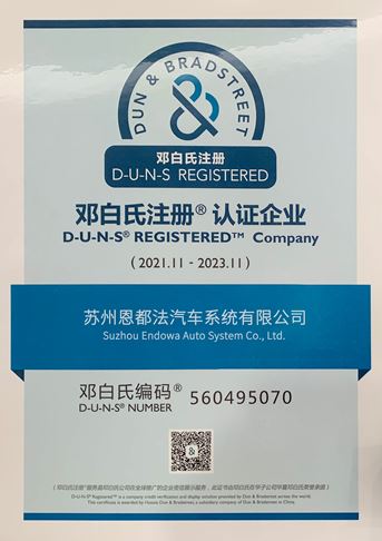 Deng Bai's registered and certified enterprise
