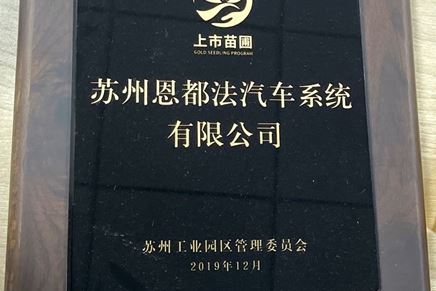 我司认定为上市苗圃企业